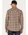 Cody James Men's FR Mini Buffalo Plaid Long Sleeve Snap Work Shirt , Beige/khaki, hi-res
