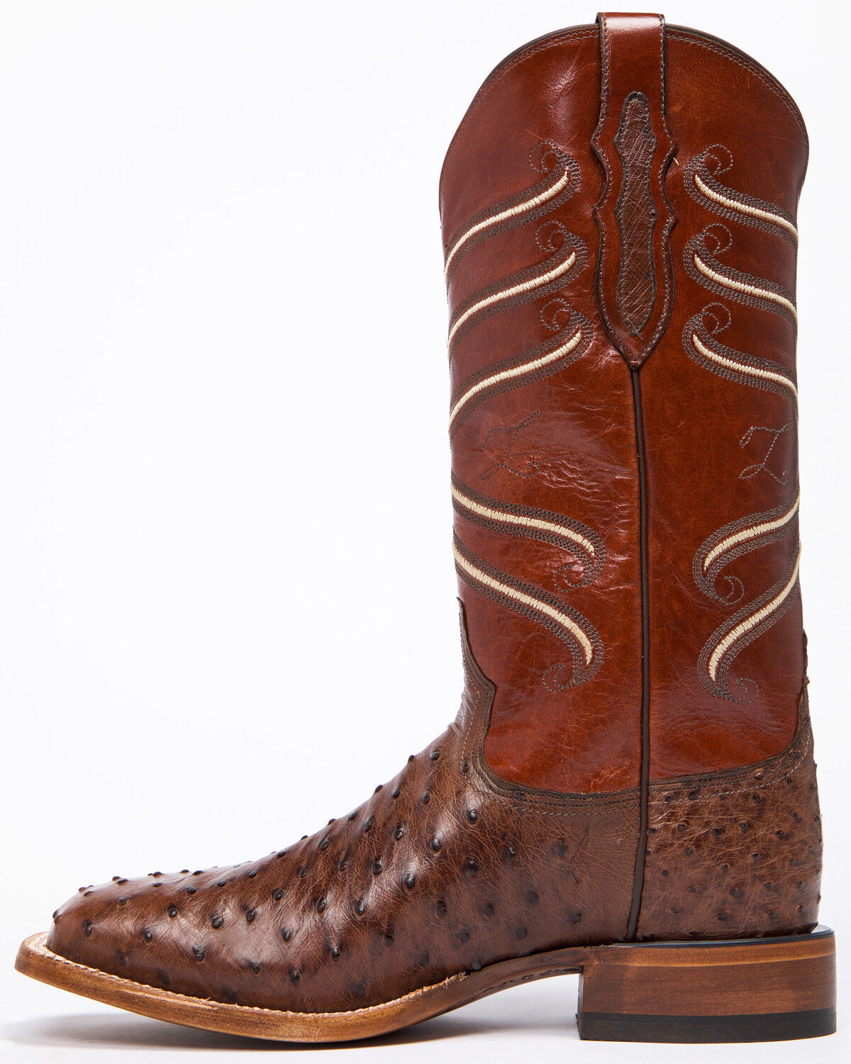 tony lama ostrich square toe boots