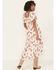 Image #4 - Wild Moss Women's Floral Print High-Low Dress, Ivory, hi-res