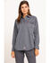 Image #1 - Ariat Women's FR Featherlight Long Sleeve Work Shirt, Grey, hi-res