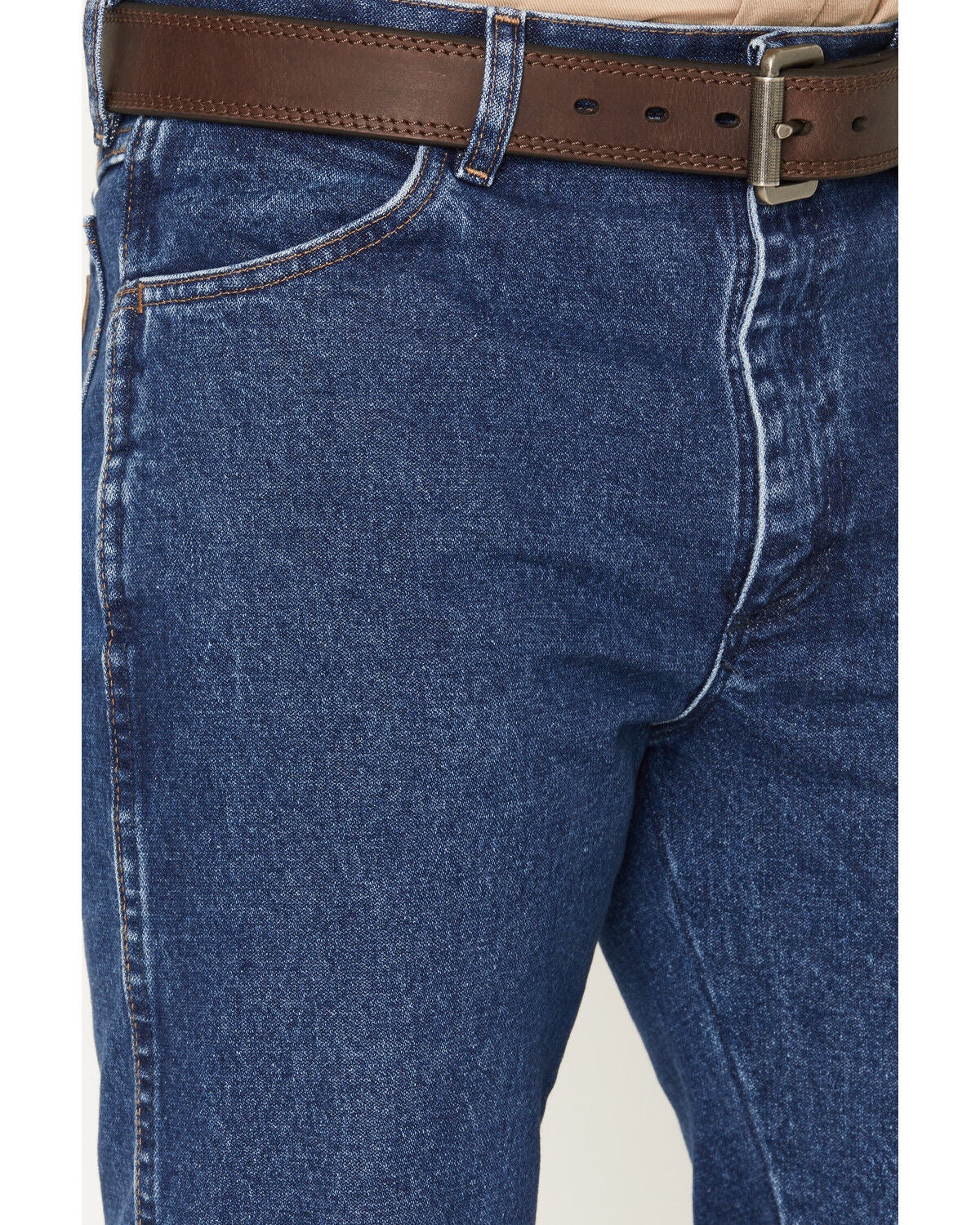 Image #2 - Wrangler Men's FR Classic Fit Straight Jeans, Blue, hi-res
