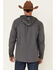 Image #4 - United By Blue Men's Flannel Lined Hooded Anchor Chore Coat, Navy, hi-res