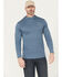 Image #3 - Carhartt Men's Force Sun Defender™ Lightweight Long Sleeve Hooded Work Shirt, Blue, hi-res