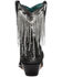 Image #4 - Corral Women's Overlay Crystal Fringe Booties - Snip Toe, Silver, hi-res