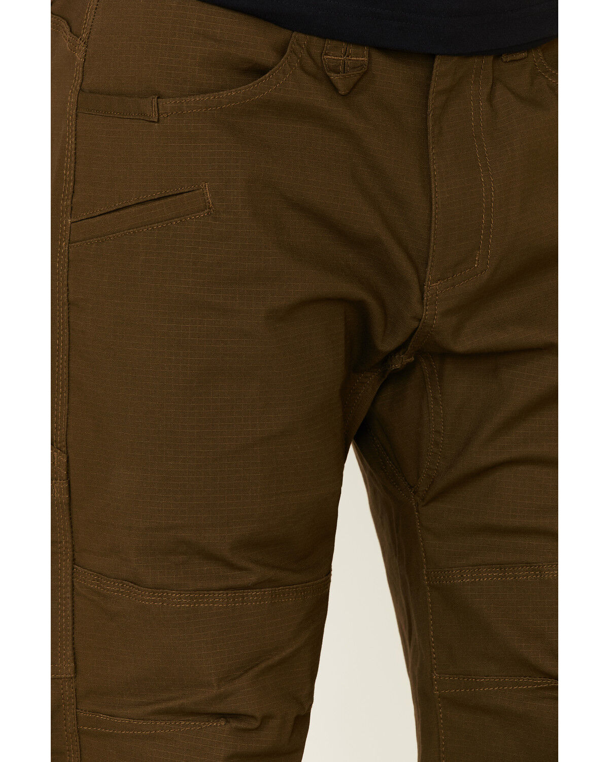 Image #5 - Hawx Men's Dark Olive Stretch Ripstop Work Pants, Olive, hi-res