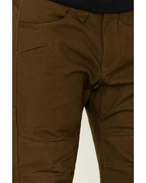 Image #5 - Hawx Men's Dark Olive Stretch Ripstop Work Pants , Olive, hi-res