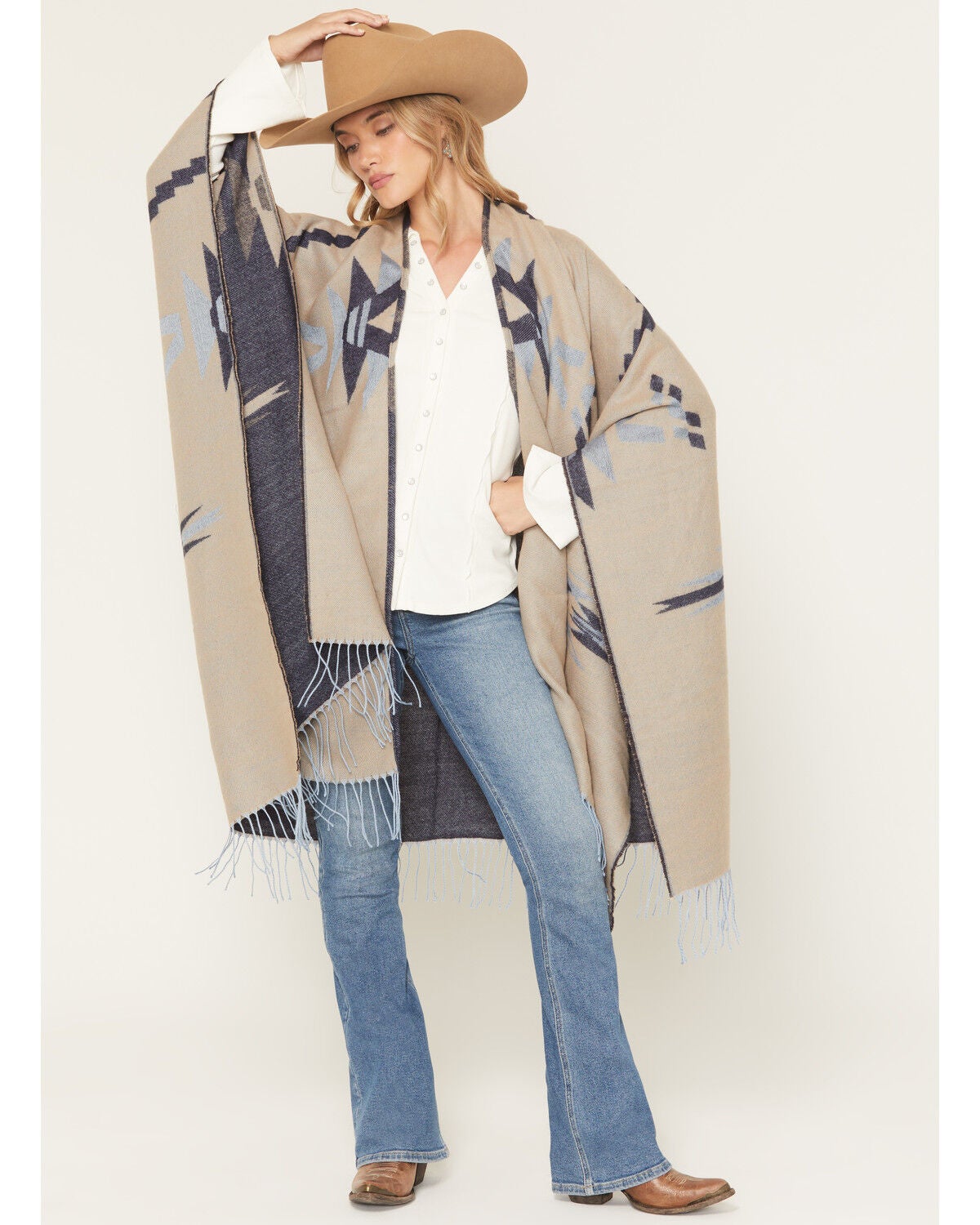 Image #6 - Idyllwind Women's Marydale Shawl, Khaki, hi-res
