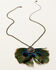 Shyanne Women's Enchanted Forest Peacock Feather Necklace, Pewter, hi-res