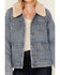 Image #3 - Idyllwind Women's Pony Up Reversible Denim Blanket Jacket, Light Wash, hi-res