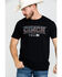 Image #5 - Cinch Men's Logo Flag Graphic T-Shirt , Black, hi-res