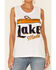 Country Deep Women's Lake Mode Graphic Muscle Tank Top, White, hi-res