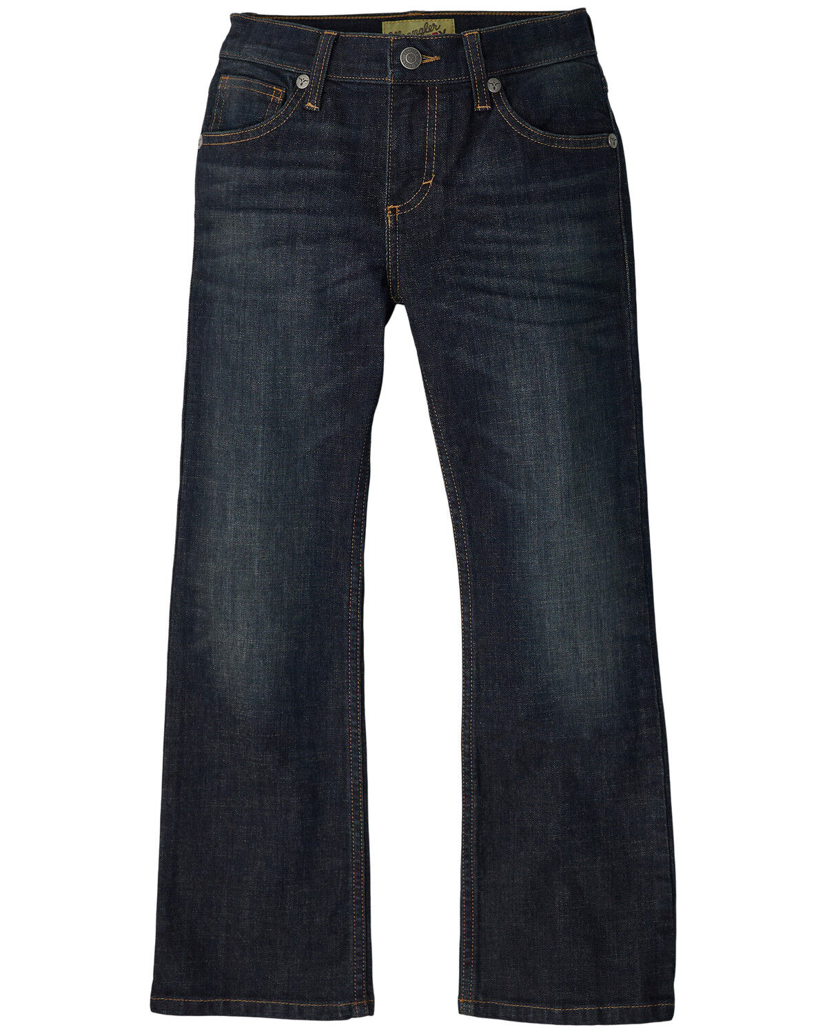 Image #1 - Wrangler Little Boys' Dark Wash Bootcut Denim Jeans, Dark Wash, hi-res