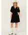 Image #1 - Velvet Heart Women's Tencel Short Sleeve Mini Dress, Black, hi-res