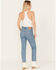 Levi's Women's Medium Wash High Rise Oxnard Athens Pushed 501 Cropped Jeans , Medium Wash, hi-res
