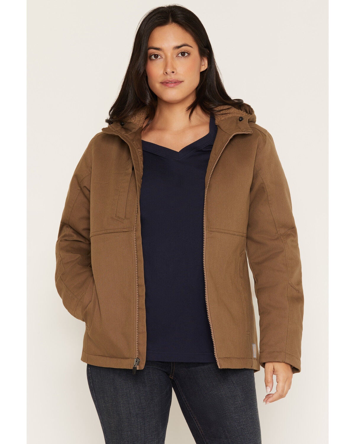 Image #1 - Ariat Women's DuraCanvas Insulated Jacket, Beige, hi-res