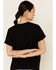 Cut & Paste Women's Not All Those Who Wander Are Lost Graphic Short Sleeve Tee , Black, hi-res