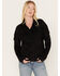 Image #1 - Cruel Girl Women's Faux Suede Fringe Shacket, Black, hi-res