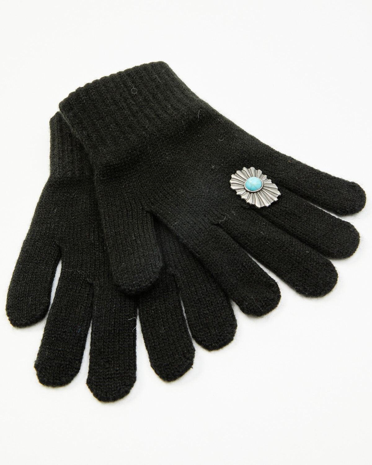 Image #1 - Shyanne Women's Cassidy Fashion Ring Knit Gloves, Black, hi-res