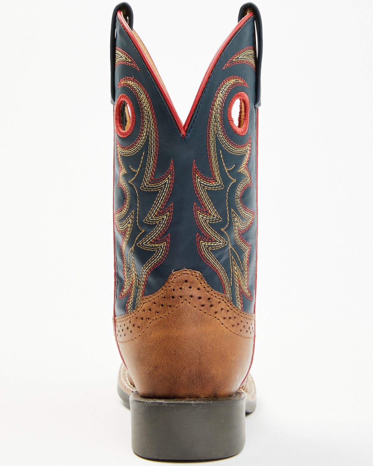 Image #5 - Cody James Boys' Bobby Western Boots - Broad Square Toe, Navy, hi-res