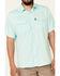 Hooey Men's Habitat Sol Short Sleeve Pearl Snap Western Shirt , Teal, hi-res