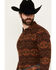 Image #2 - Pendleton Men's Marshall Printed Long Sleeve Button-Down Shirt, Rust Copper, hi-res