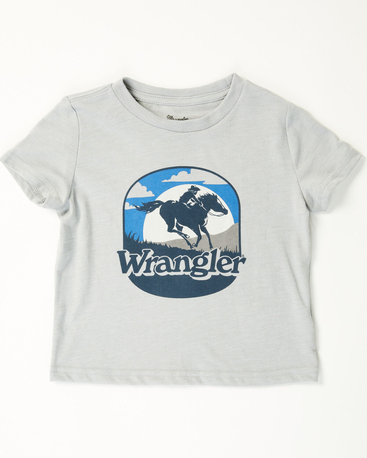Image #1 - Wrangler Toddler Boys' Cowboy Short Sleeve Graphic T-Shirt, Oatmeal, hi-res