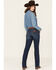 Wrangler Retro Women's Dark Wash Mid Rise Stretch Bootcut Jeans , Dark Wash, hi-res