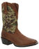 Image #1 - Durango Men's Westward Camo Western Performance Boots - Broad Square Toe, Camouflage, hi-res