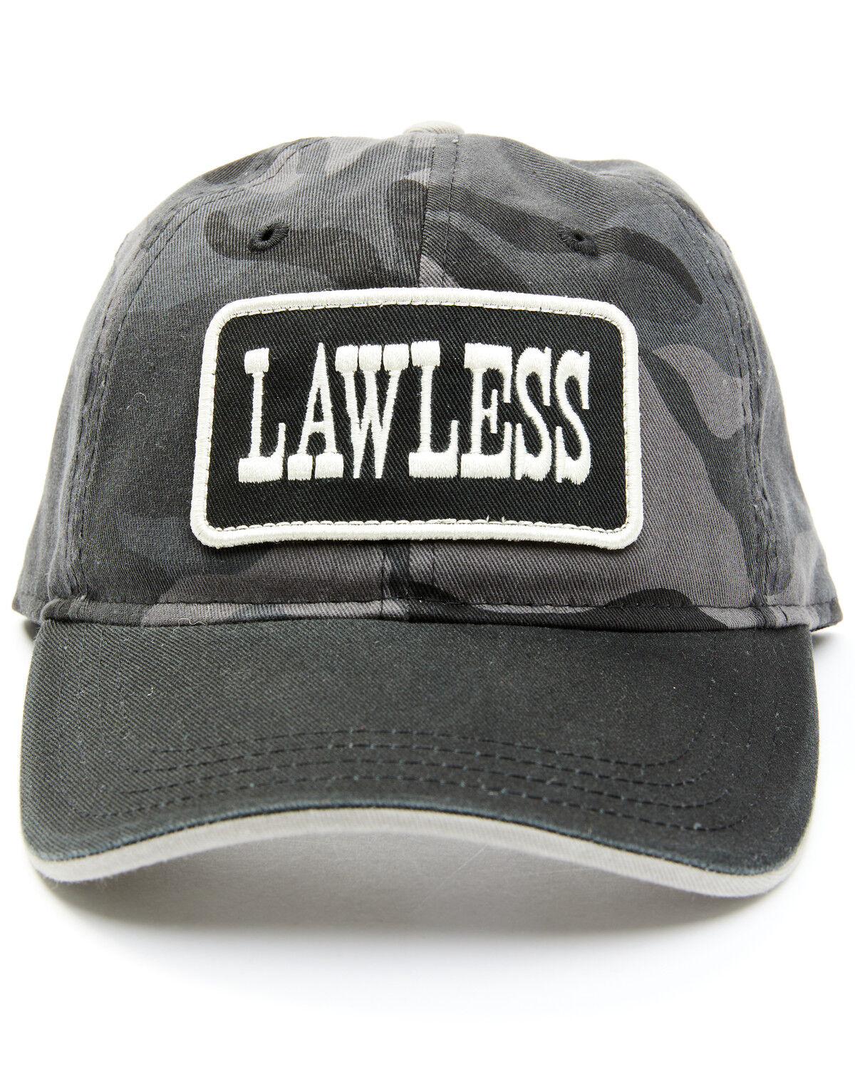 Image #1 - Idyllwind Women's Lawless Patch Camo Print Ball Cap, Grey, hi-res