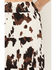 Image #4 - Wild Moss Women's Cow Print Tiered Front High Low Midi Skirt, Brown, hi-res