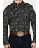Image #3 - Cody James Men's Parker Paisley Print Long Sleeve Button-Down Stretch Western Shirt, Black, hi-res