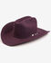 Image #1 - Larry Mahan Real 6X Felt Cowboy Hat, Black Cherry, hi-res