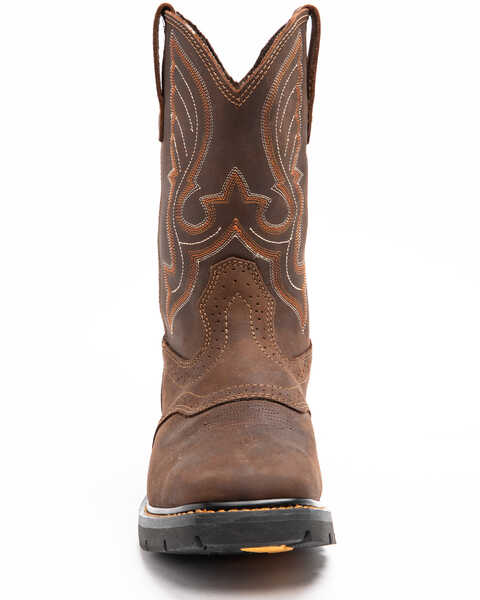 Image #4 - Cody James Men's Saddle Waterproof Western Work Boots - Soft Toe, Dark Brown, hi-res