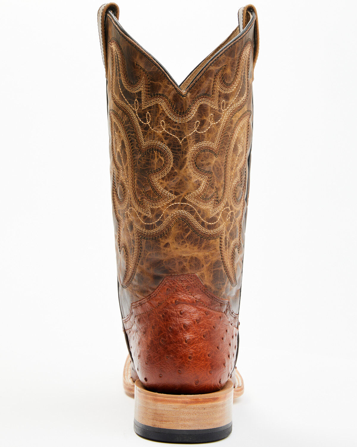 Image #5 - Cody James Men's Exotic Full Quill Ostrich Western Boots - Broad Square Toe, Brown, hi-res
