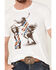 Image #3 - RANK 45® Men's Neil Holmes Bull Rider Short Sleeve Graphic T-Shirt, White, hi-res