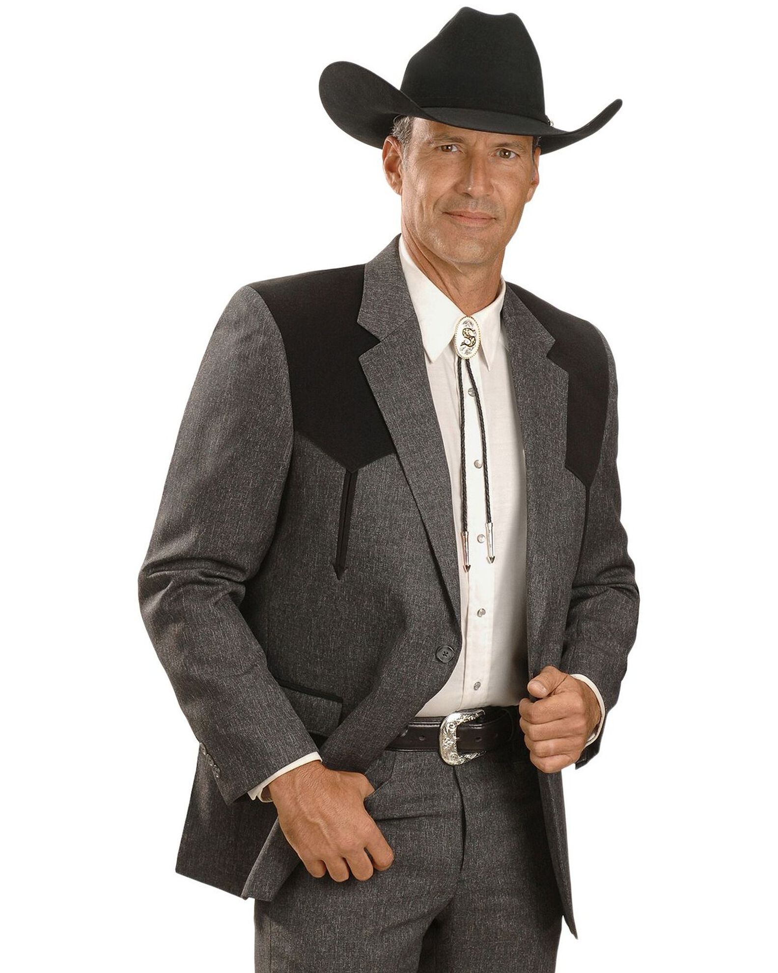 Grey western suit sale