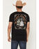 Image #1 - Cody James Men's Agave Desert Short Sleeve Graphic T-Shirt, Black, hi-res