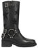 Image #2 - Dingo Women's Blacklist Star Inlay Harness Boots - Round Toe, Black, hi-res