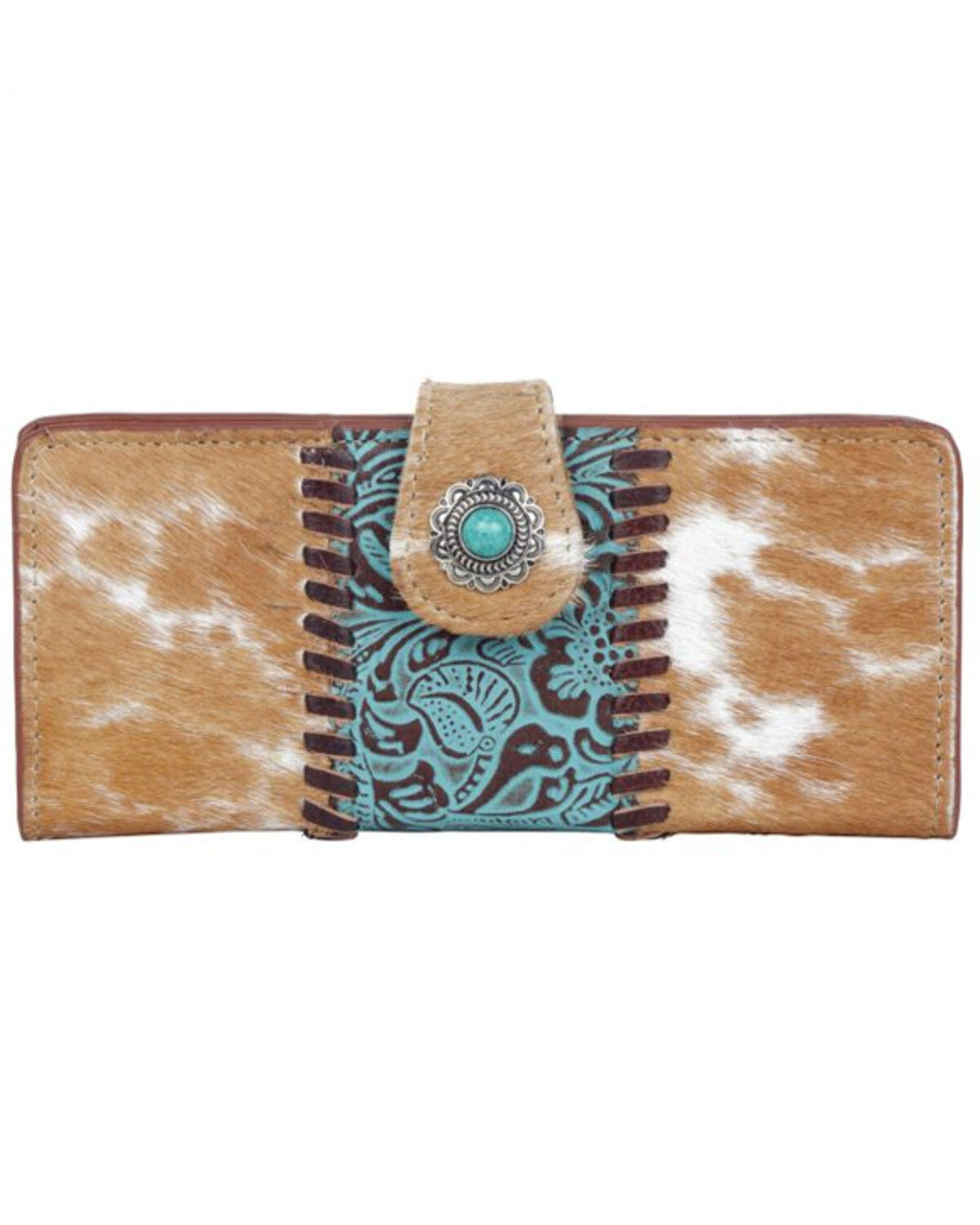 Image #1 - Myra Bag Women's Bleu Hair-On Wallet, Brown, hi-res