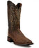 Dan Post Women's Exotic Caiman Skin Western Boots - Square Toe, Brown, hi-res