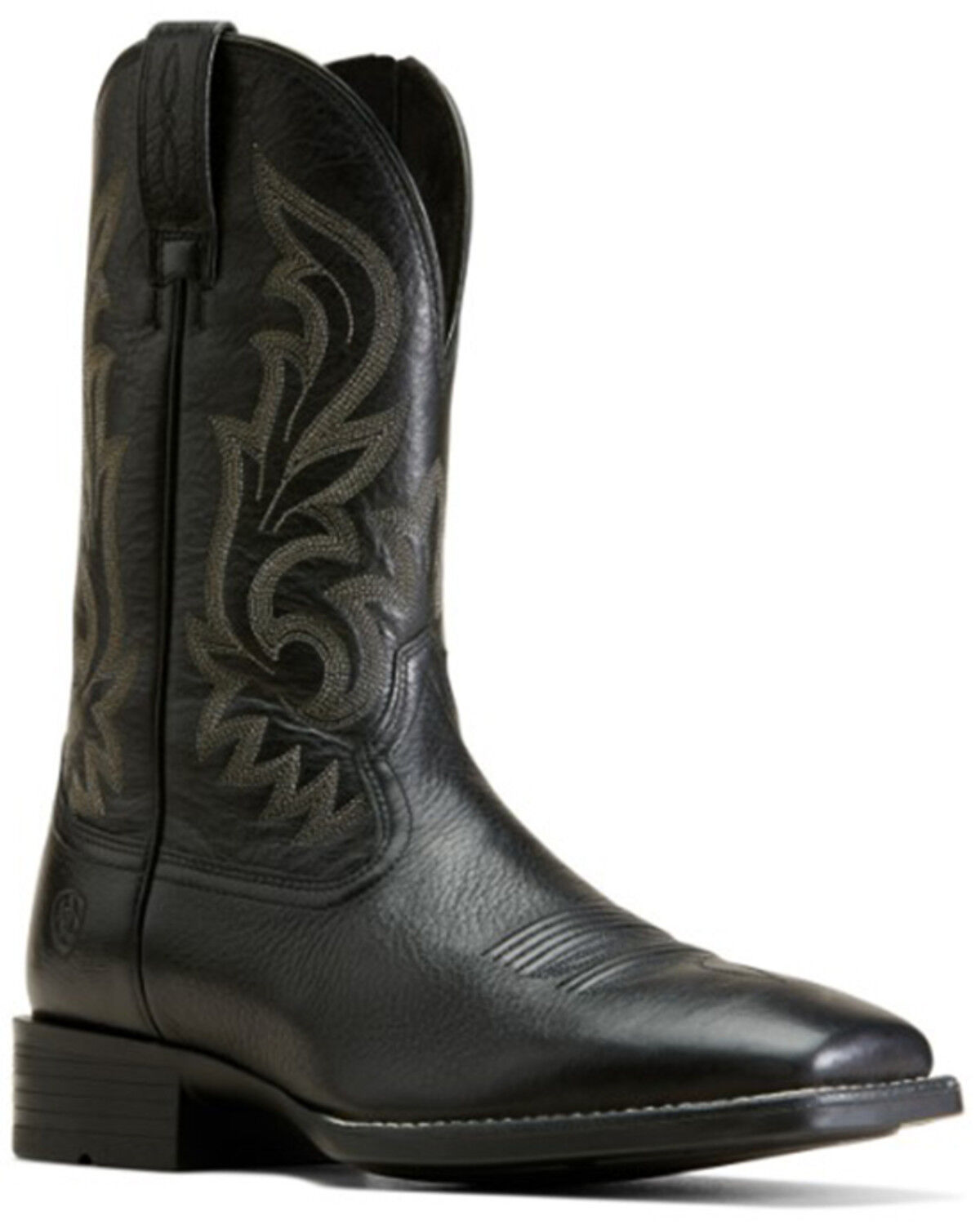 Image #1 - Ariat Men's Ultra Performance Western Boots - Broad Square Toe, Black, hi-res