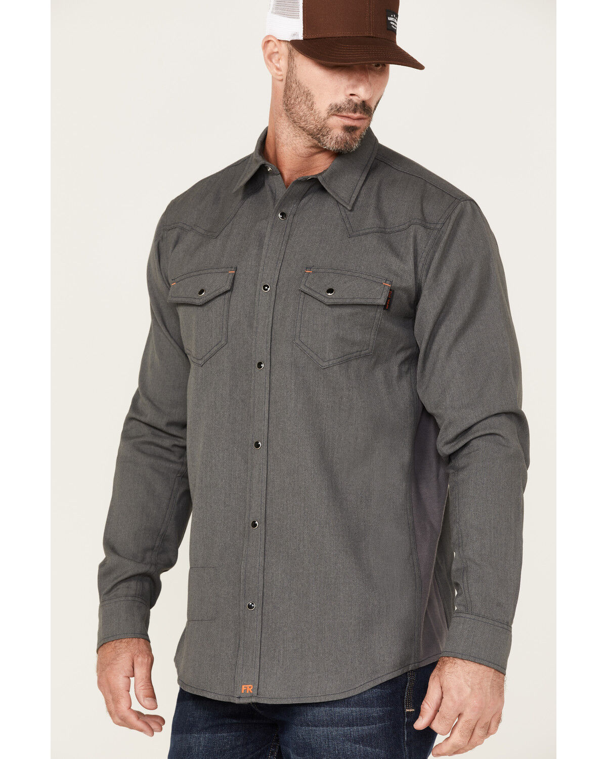Image #2 - Cody James Men's FR Vented Long Sleeve Button-Down Work Shirt , , hi-res