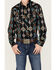 Rock & Roll  Denim Boys' Southwestern Striped Print Long Sleeve Snap Western Stretch Shirt, Turquoise, hi-res