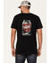 Moonshine Spirit Men's Mason Jar Graphic Short Sleeve T-Shirt , Black, hi-res