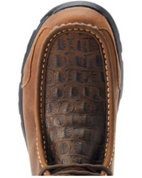 Image #4 - Ariat Men's Edge Lite Crocodile Print Work Shoes - Composite Toe, Brown, hi-res