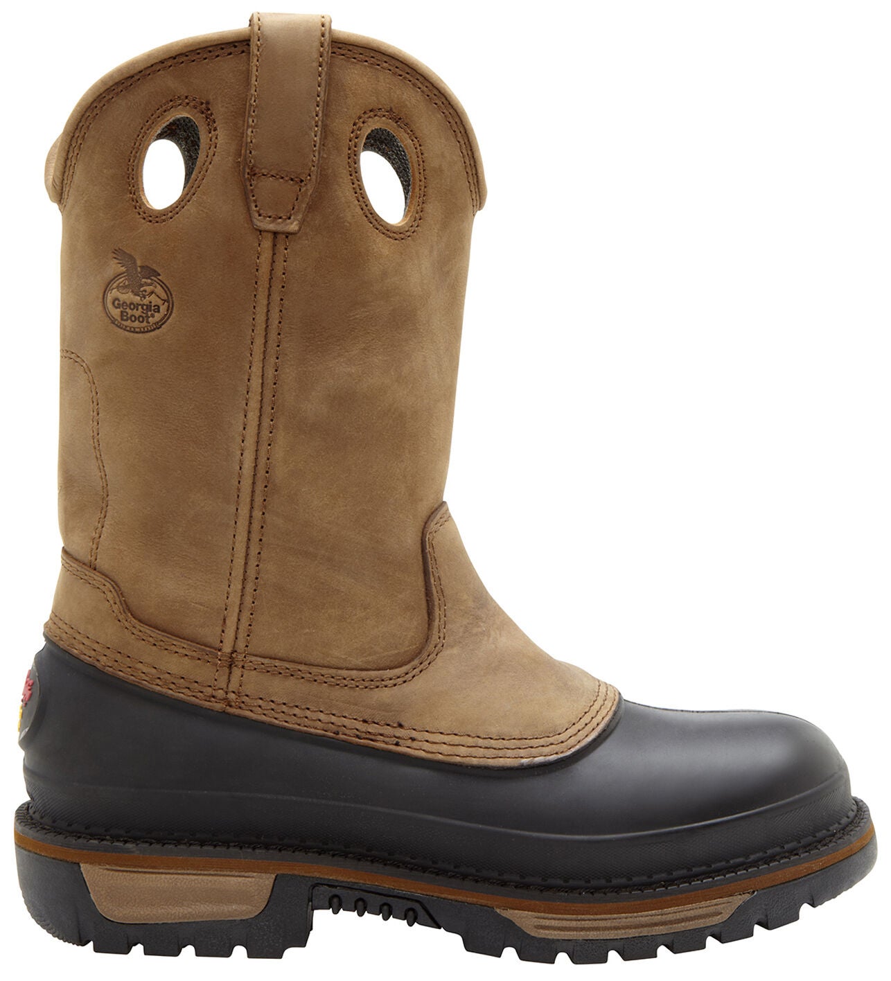 wellington pull on work boots