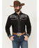 Image #1 - Rodeo Clothing Men's Embroidered Long Sleeve Snap Western Shirt, Black, hi-res