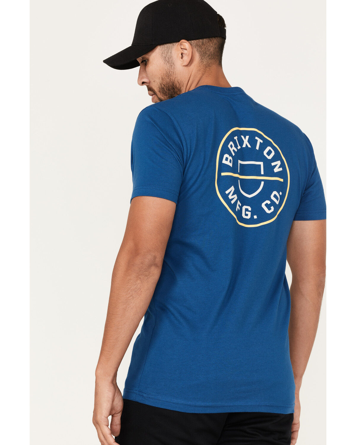 Image #4 - Brixton Men's Crest II Logo Graphic T-Shirt, Blue, hi-res