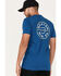 Image #4 - Brixton Men's Crest II Logo Graphic T-Shirt , Blue, hi-res