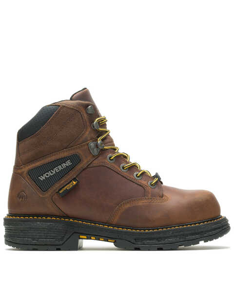 Wolverine Men's Hellcat Lace-Up Work Boots - Composite Toe, Brown, hi-res